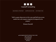 Tablet Screenshot of macduffconsulting.com